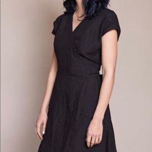 L Studio 412 Wrap Dress Indigo  Blue